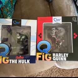 Lot Of (2) QFig Collectible 