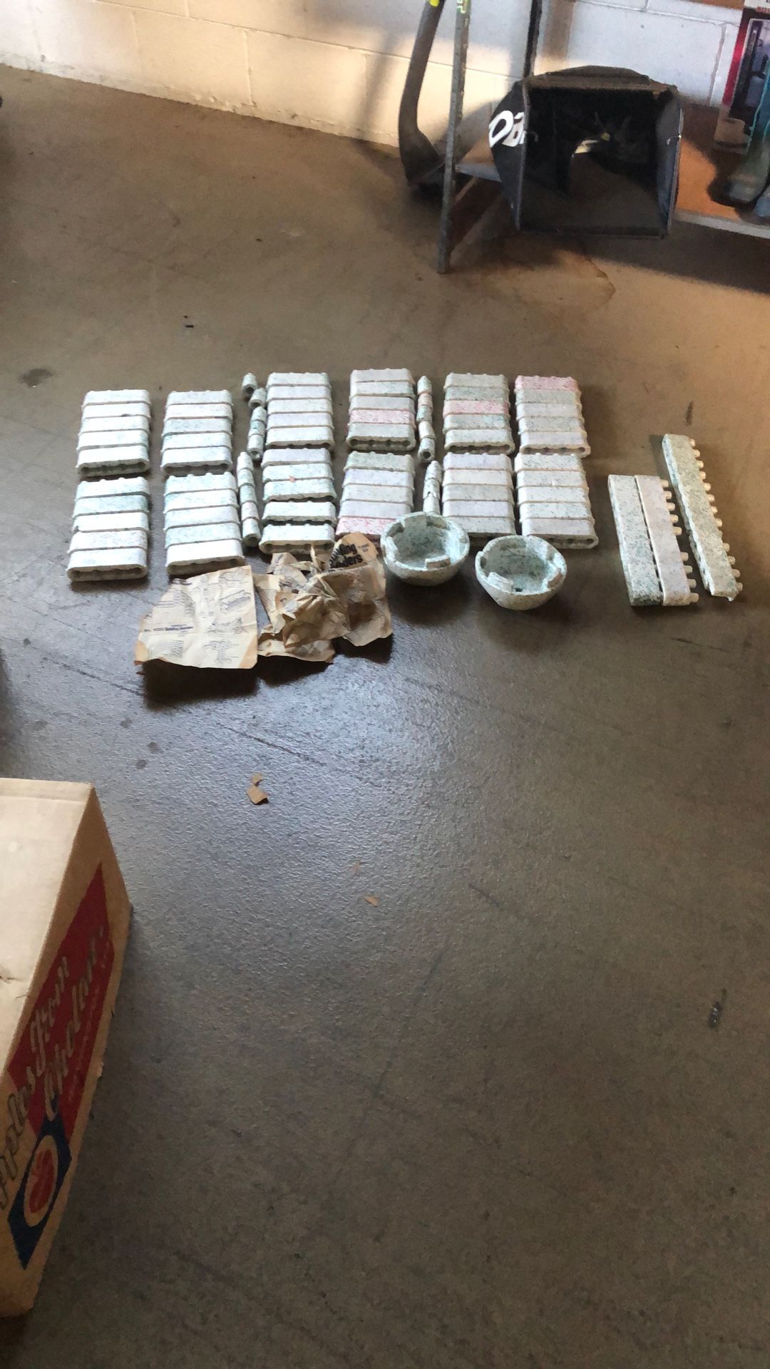 Vintage Flintstone Boulder Block Set