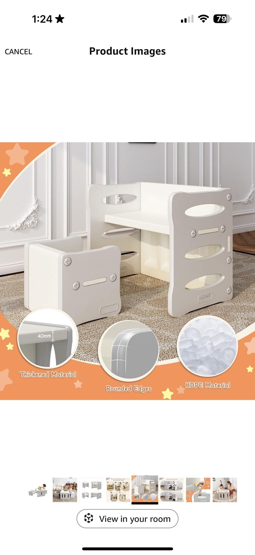 KIDS TABLE AND CHAIR