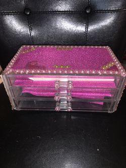 Small Pink Accessories Case 