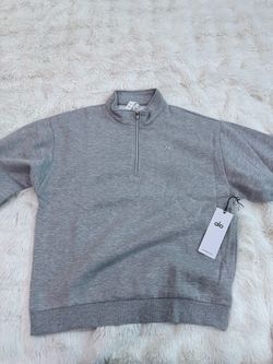 XL alo quater zip (grey)