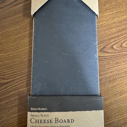 World Market Slate Cheese Board w/Soapstone Marker