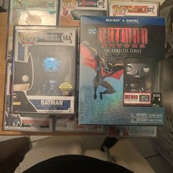 Funko Blue Chrome Batman And Batman Beyond DVD 