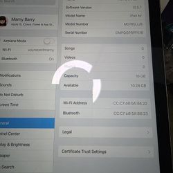 I Pad Air Perfect Condition Unlocked 