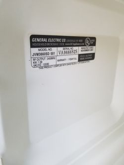 GE Oversized 36in Wide Microwave