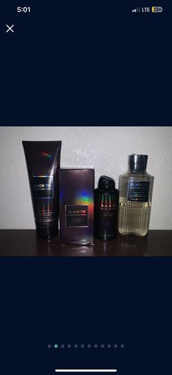 Bath And Body Works Black Tie Ser Cologne Cream Body Wash Body Spray Set