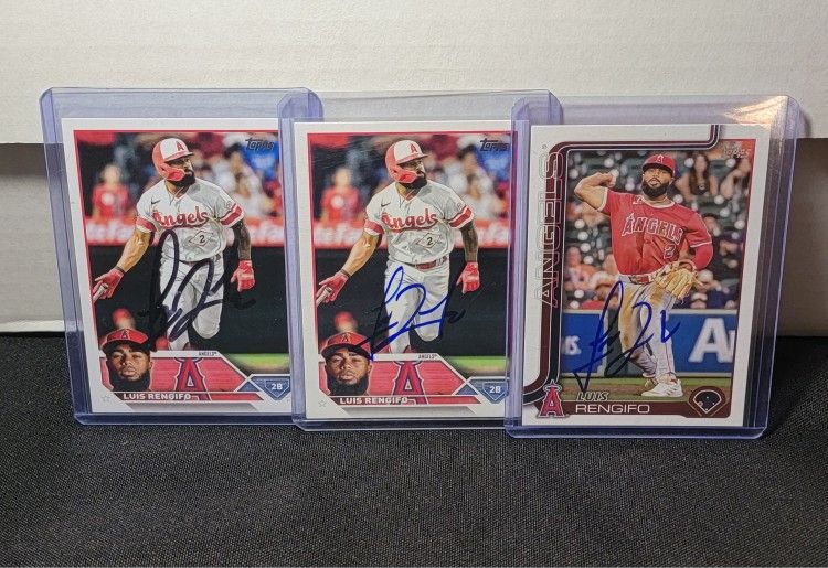 Luis Rengifo Angels Autographs Baseball Cards