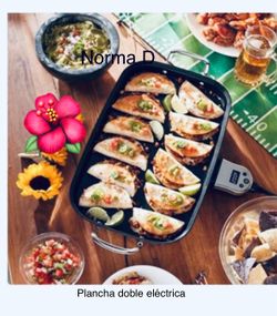 Plancha eléctrica doble en su caja 🌺princess house 🌺