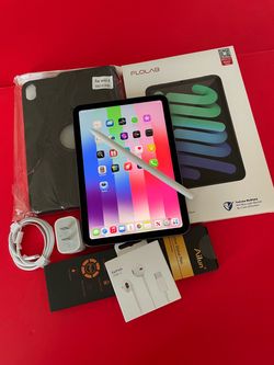 Apple Ipad Mini 6th Generation (8.3” Retina/2021) 64GB with stylus pen, case & Accessories (256GB $399)