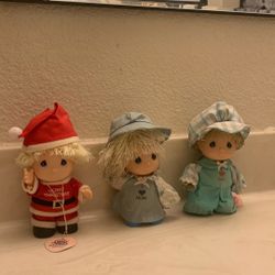 Precious Moment Dolls (3) 5 1/2 Dolls 