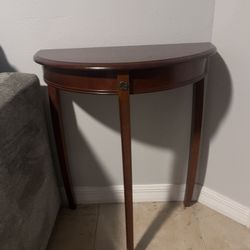 Half moon Wood Table