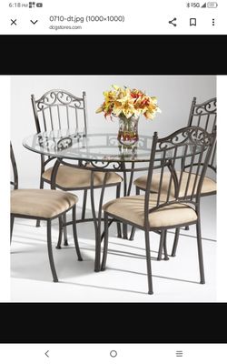 Wrought Iron Dinette set OBO