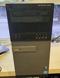 DELL OPTIPLEX 7010 MINI TOWER COMPUTER.  SURPLUS