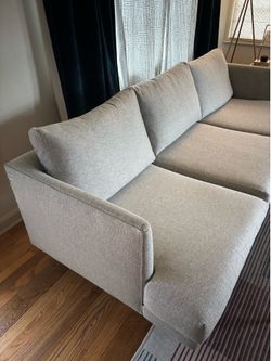 Mid-century modern-style Grey Sofa