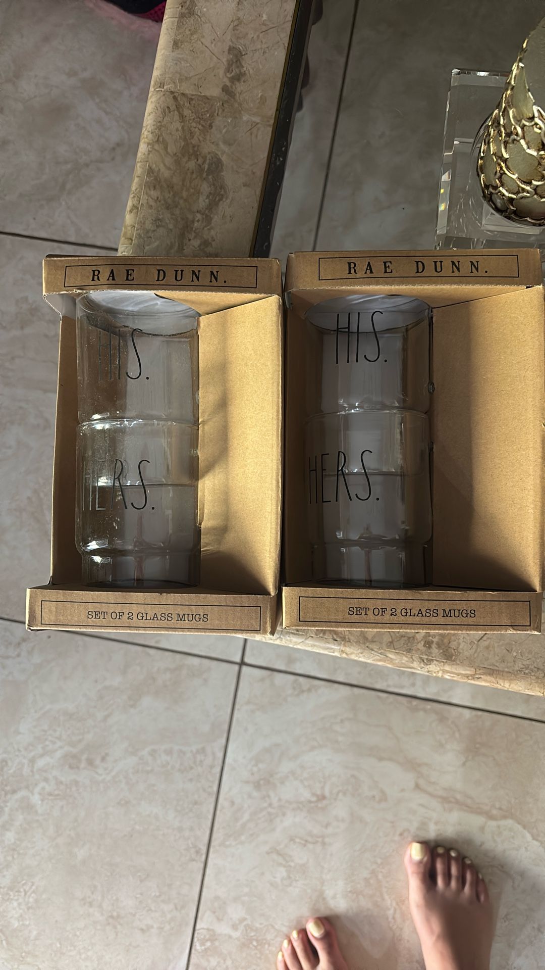 Glass Mugs (His &Hers)