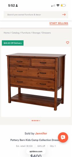 Pottery Barn Camp Dresser