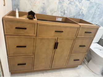 DeLutimia 48 inch Bathroom Vanity with Ceramic Sink