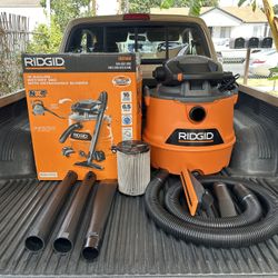 RIDGID 16 Gal. 6.5 Peak HP NXT Shop Vacuum Wet Dry Vac w/Blower, Filter, Hose & Attachments