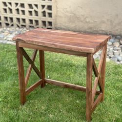 Wood Side Table Or Plant Stand 