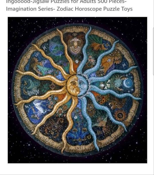3 New Unopened ZODIAC ASTROLOGY PUZZLES 500 pieces each