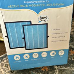 MK04 Air Filter Replacement Compatible with AROEVE MK04 MG04JH Air Purifier