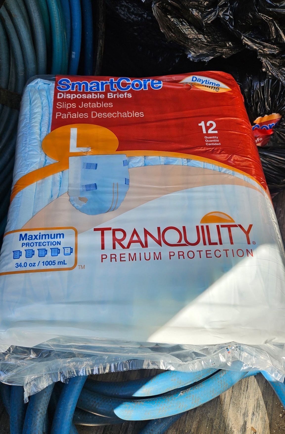 Adult Diapers/briefs Sz Large