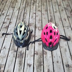 Two Biking Helmets for Kids