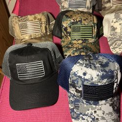Variety USA flag Velcro Snap Hats