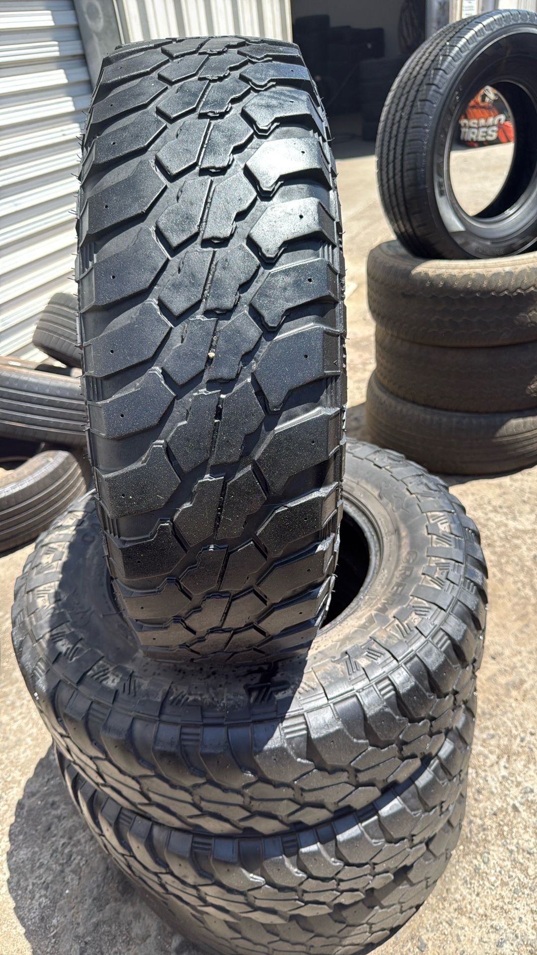 LT 245/75r16 USED TIRES GREMAXMUD TERRITORY 10PLY FOR SALE SET OF 4 TIRES $180 WITH INSTALLED CASH PRICE 