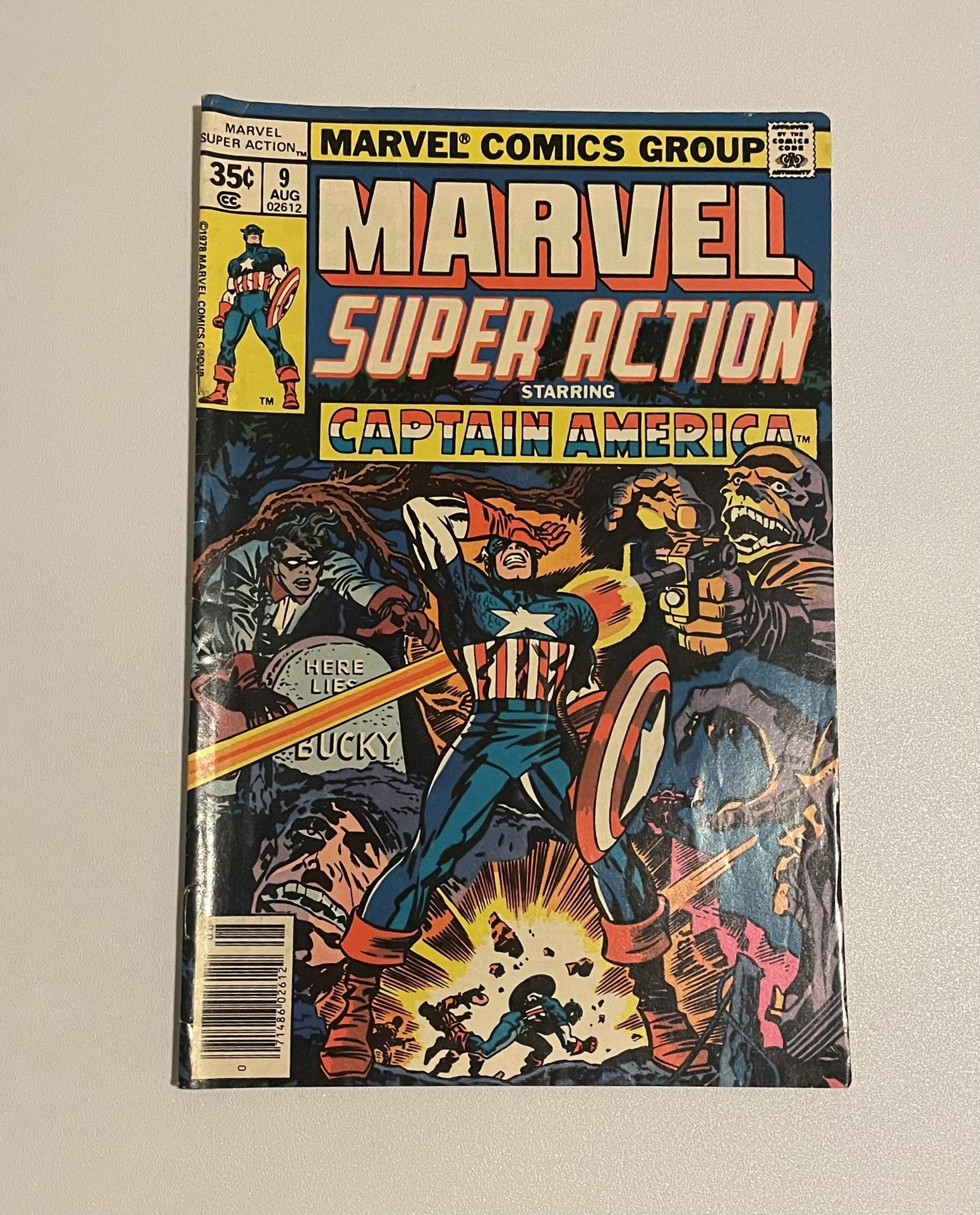 MARVEL SUPER ACTION #9 CAPTAIN AMERICA! BUCKY! BRONZE AGE MARVEL COMICS 1978!