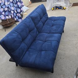 Suede Sofa Couch. Like New. 