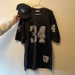 Raiders jersey and hat