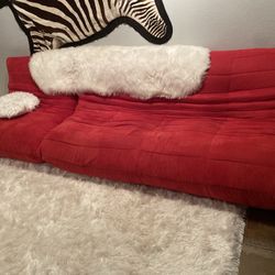 Red Sofa With Detachable Piece 