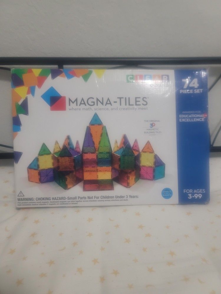 Magna-Tiles 74 Piece Set ๐ฉ๐บ๏ธ๐ท๏ธ๐ก
