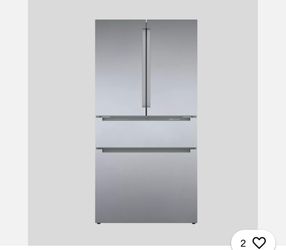 800 Series 36 in. 21 cu. ft. Smart Counter Depth French Door Recessed Handle Refrigerator Stainless