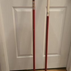 Painting: 2 Extension Poles & 2 Paint Roller Frames—SHUR-LINE, Red,Metal/Plastic
