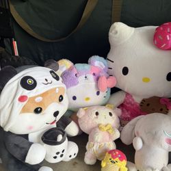 Hello Kitty Plush Bundle – Large & Small Stuffed Animals – Sanrio Lot 🧸💖
