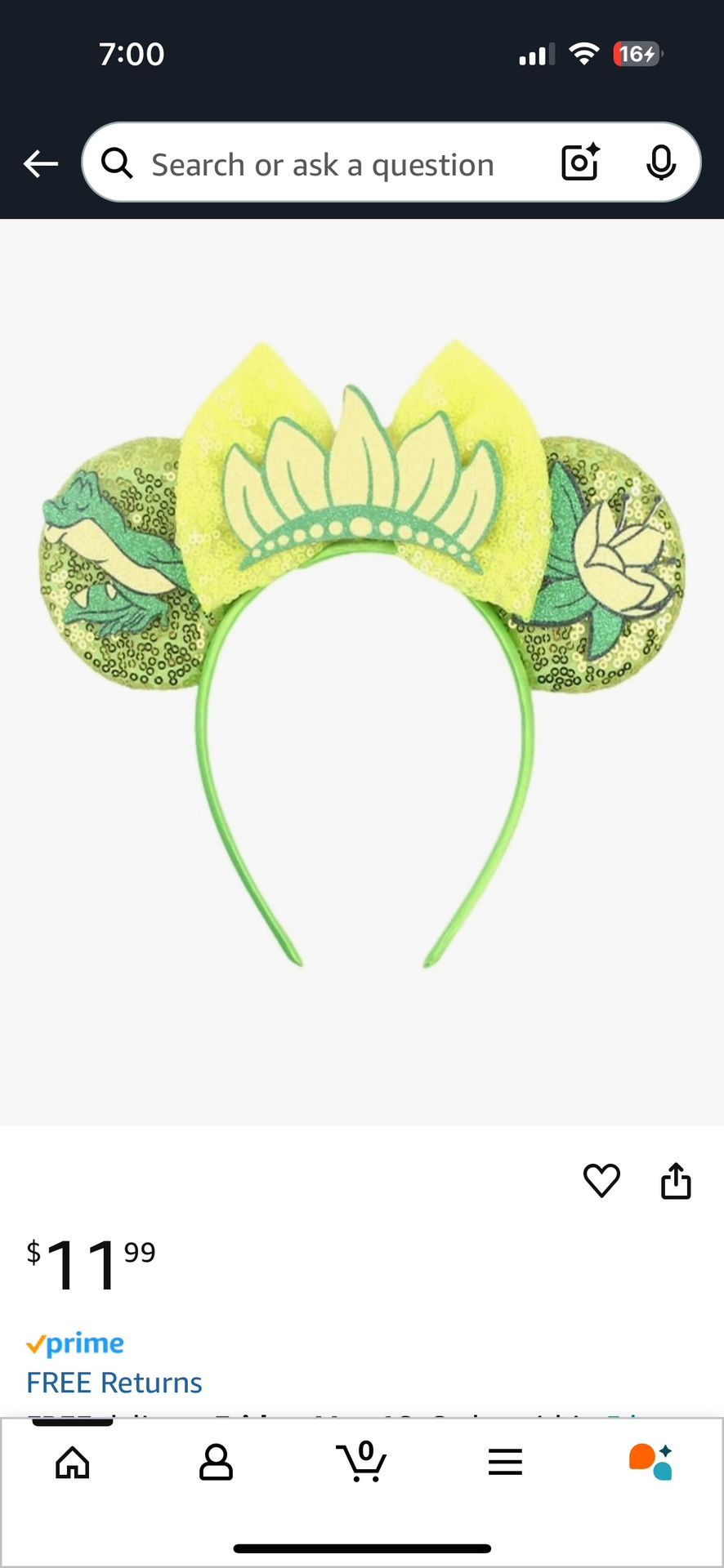 Princess Tiana Minnie Mouse Ears