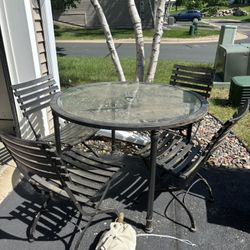 Pottery Barn Wrought Iron Patio Set