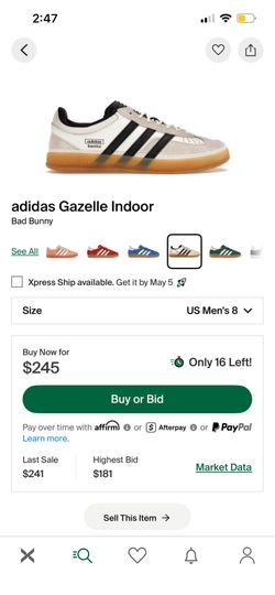 Adidas Gazelle Bad Bunny size 8