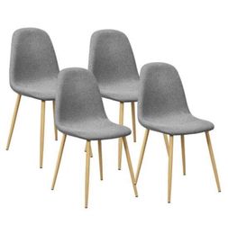 Modern Grey Dining Chair Set of 4