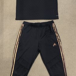 Black & gold adidas outfit