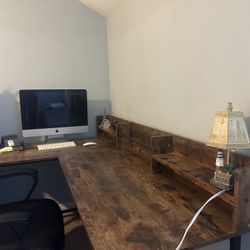 L shaped Wood corner Desk
