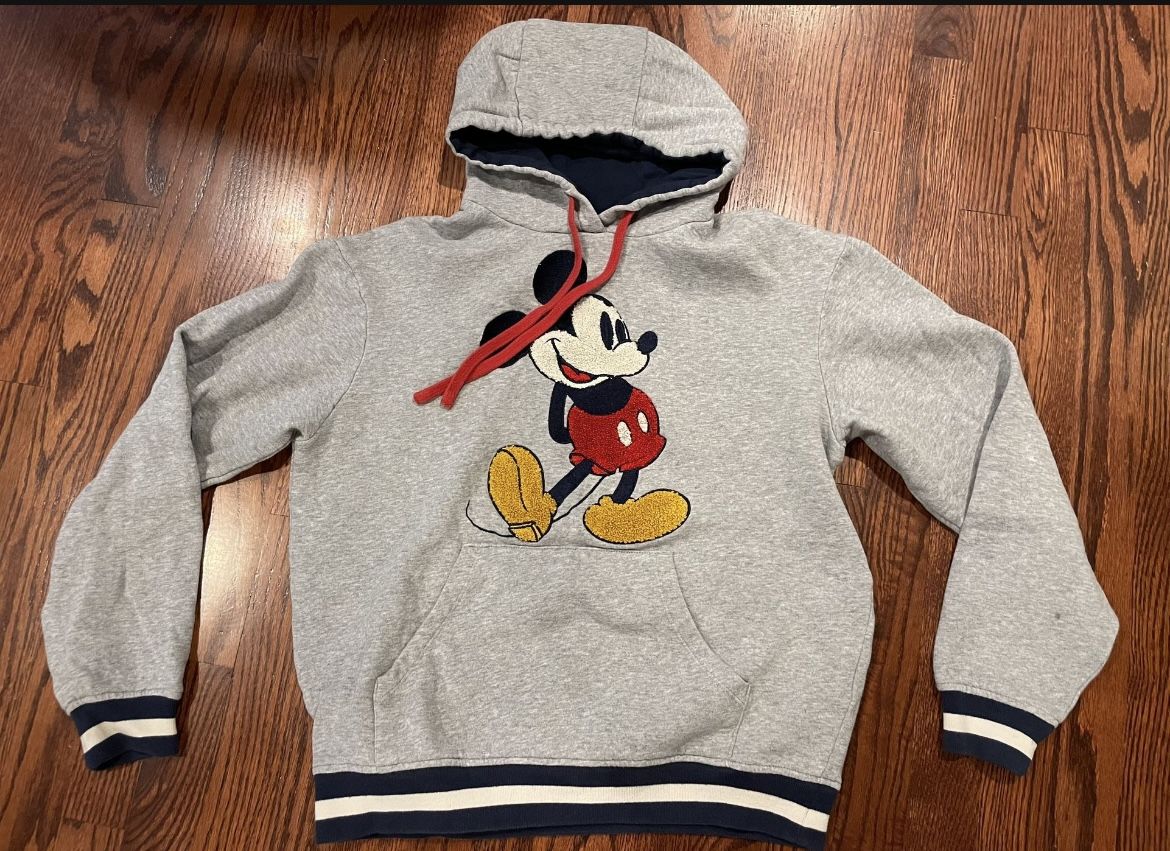 Vintage Disney Mickey Mouse Hoodie Sweatshirt Adult XS