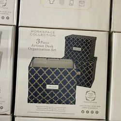 Box Set 3 Pack Blue Brand New 3 Nesting Boxes