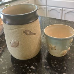 Beach Team Trash Can And  Ice Holder