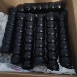Black 7 Knob Candle Each ,$4