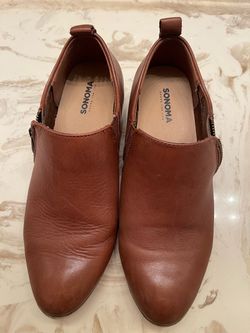 Sonoma Brown Leather Ankle Booties