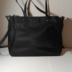 Kate Spade Dawn Medium Black Satchel Double Top Zip