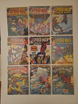 30 British Bronze Age Spider-Man books